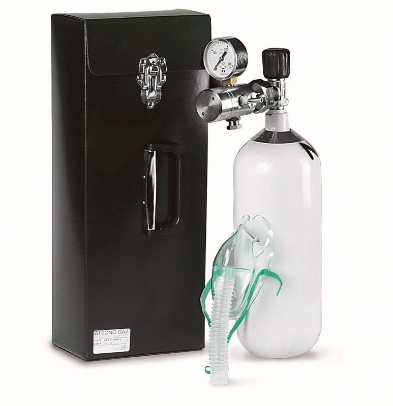 Oxygen bottle, 2 l capacity TecnoGaz industries