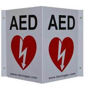 AED identification sign